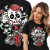 KOSZULKA DAMSKA  ANIMOWANA SKULL BIKE